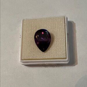 GORGEOUS Deep Purple Teardrop Amethyst Gemstone!!!